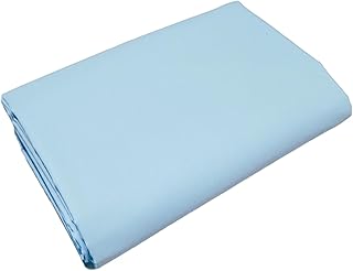 RAMSAGAR Cotton Fabric Plain Material | Cloth Fabric Material for Women | Mercerised Dyed Cotton Canvas Solid | for Making Kurti, Palazzo, Salwar, Gown, Sharts Garment etc Dress (2.5 mtrs, ich Blue)