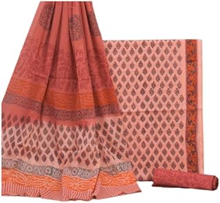 Women's Cotton Printed Unstitched Salwar Suit Dress Material With Dupatta