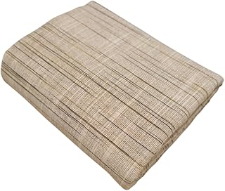 Blend Cotton Fabric | Unstitched Fabric for Men and Women | 44 inch Wide Self Pattern Material | Perfect Choice for Stitching Kurta, Shirt, Kurti, Suit | Handloom Fabrics (Brown, 3.00 mtr)