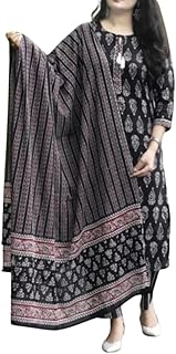 Women's Rayon Elegant Kurti Set with Pant & Dupatta Ethnic Wear for Festive & Daily Use