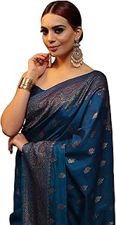 Women's Kanjivaram Silk Saree Pure Silk with Blouse