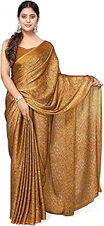 Women's Chiffon Floral Printed Saree with Blouse Piece