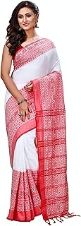 Khadi Cotton Begampuri Sarees for Women Traditional Bengali Saree for Women Authentic Handloom Sarees Elegant Indian Wear (Pack of 1)